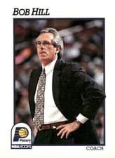 Bob Hill 1991-92 Hoops Base Set card