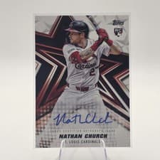 2026 Topps Baseball Stars Autographs Nathan Church #BSA-NC card