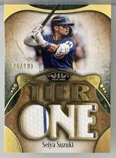 2026 Topps Tier One Tier One Relics Die-Cut Seiya Suzuki #T1RD-SS card