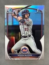 Nolan McLean 2023 Bowman Draft Chrome card