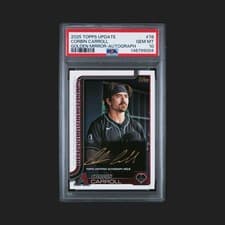 2025 Topps Update Real One Golden Mirror Autographs Corbin Carroll #78 card