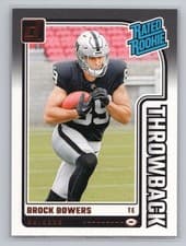 2024 Donruss Rated Rookies Throwback Brock Bowers #45