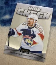 2025-26 O-Pee-Chee Platinum Vibe Check Brad Marchand #VC-1 card
