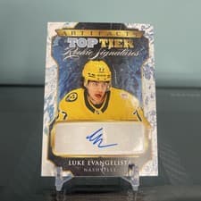 2024-25 Upper Deck Artifacts 2023 Update - Top Tier Rookie Signatures Luke Evangelista #TTR-LE card