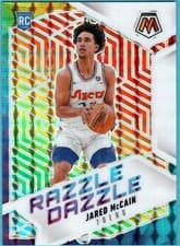 2024-25 Panini Mosaic Razzle Dazzle Jared McCain #15 card