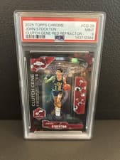 2025-26 Topps Chrome Clutch Gene John Stockton #CG-26 card