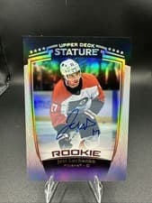 2024-25 Upper Deck Stature Base Memorabilia Jett Luchanko #35 card