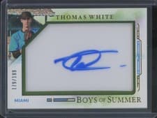 2025 Panini Boys of Summer Jumbo Acetate Signatures Thomas White #44 card