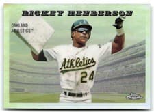 2025 Topps Chrome Platinum 1955 Topps Rails & Sails Rickey Henderson #55RS-7 card