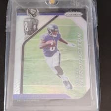 Lamar Jackson 2018 Panini Prizm Rookie Introduction card