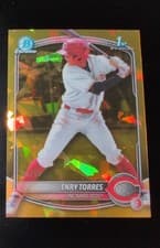 Enry Torres 2025 Bowman Chrome Sapphire Edition Prospects card