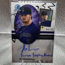 2025 Bowman Draft Draft Prospect Portrait Autographs JB Middleton #DPPA-JM card