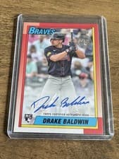 2025 Topps Update 1990 Topps Baseball Autographs Drake Baldwin #90AU-DB card
