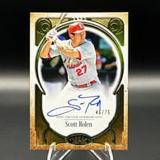 2026 Topps Tier One Prime Performers Autographs Scott Rolen #PPA-SR card