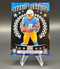 2025 Donruss Optic Rookie Recruits Omarion Hampton #12 card