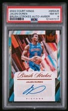 2024-25 Panini Court Kings Brush Strokes Autographs Jalen Duren #BR-DUR card