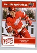 2025-26 Upper Deck Detroit Red Wings Centennial Hall of Famers (HOF) Adam Oates #131 card