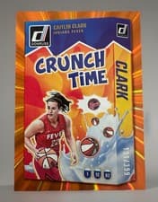 Caitlin Clark 2025 Panini Donruss WNBA Crunch Time card