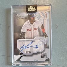 2026 Topps Chrome Black Ivory Autographs David Ortiz #IVA-DO card