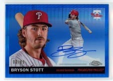2025 Topps Chrome Platinum Autographs Bryson Stott #CPA-BS card