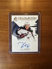 2024-25 SP Authentic Telemetry Autographs Kent Johnson #T-KJ card