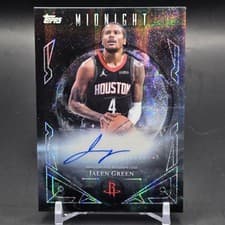 2025-26 Topps Midnight Midnight Sun Signatures Jalen Green #MS-JG card