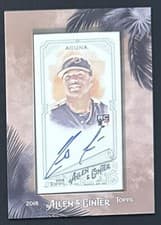 Ronald Acuna 2018 Topps Allen & Ginter Framed Mini Autographs card