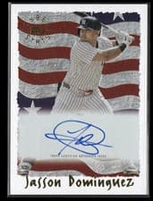 Jasson Domínguez 2025 Topps Archives 1995 Topps Cyberstats Autographs card