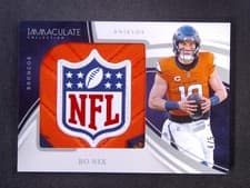 2025 Panini Immaculate Immaculate Numbers Bo Nix #18 card