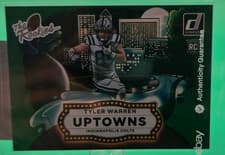 2025 Donruss Rookies & Highlights The Rookies Uptowns Horizontal Green Tyler Warren #TRU-8 card