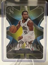 Donovan Mitchell 2024-25 Panini Silhouette Superstars Die-Cut card