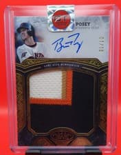 2025 Topps Tier One Autographed Prodigious Patches Buster Posey #APP-BP card