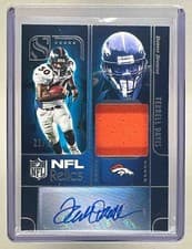 2025 Panini Silhouette NFL Relic Autographs Terrell Davis #9 card