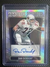 2025 Panini Prizm Black Sensational Signatures Dan Dierdorf #19 card