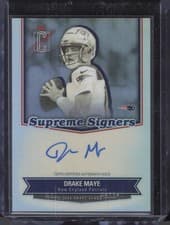 2025 Topps Signature Class Supreme Signers Drake Maye #SS-DM card