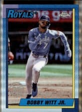 Bobby Witt Jr. 2025 Topps Chrome Update 1990 card