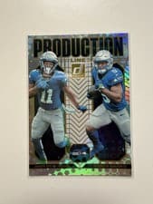 2025 Donruss Production Line Jaxon Smith-Njigba / Kenneth Walker III #14 card