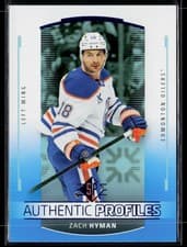 2025-26 SP Authentic Profiles Zach Hyman #AP-6 card