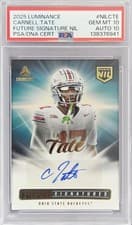 2025 Panini Luminance Future Signatures NIL Carnell Tate #20 card