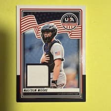 2025 Panini Stars & Stripes USA Materials Malcolm Moore #USA-MM card