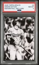 2025 Topps Update Keegan Hall Art Cards Shohei Ohtani #KHAC-8 card