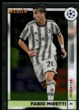 Fabio Miretti 2022 Topps Merlin Chrome UEFA Club Competitions card