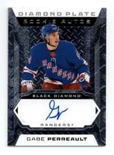 2025-26 Upper Deck Black Diamond Diamond Plate Rookie Auto Gabe Perreault #DPR-GP card