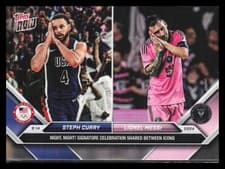 Steph Curry / Lionel Messi 2024 Topps Now MLS card