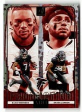 Bijan Robinson / Drake London 2024 Donruss Production Line card