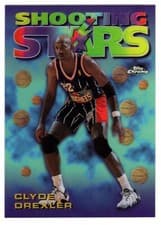 Clyde Drexler 1997 Topps Chrome Season's Best card