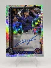 2025 Topps Chrome Logofractor Edition Rookie Autographs Aaron Schunk #RA-AS card
