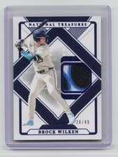 2025 Panini National Treasures Treasured Threads Brock Wilken #42 card