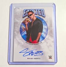 2025 Topps Exalted WWE Wrestling Exalted Autographs Ricky Saints #EXA-RIC card