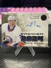 2024-25 Upper Deck Premier Premier Rookie Auto Jersey Kyle MacLean #PRA-KM card
